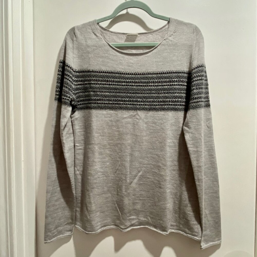 (10) Celtic &CO Wool UK Quiet Luxury Basic Office Minimalist Fine Knit Sweater M